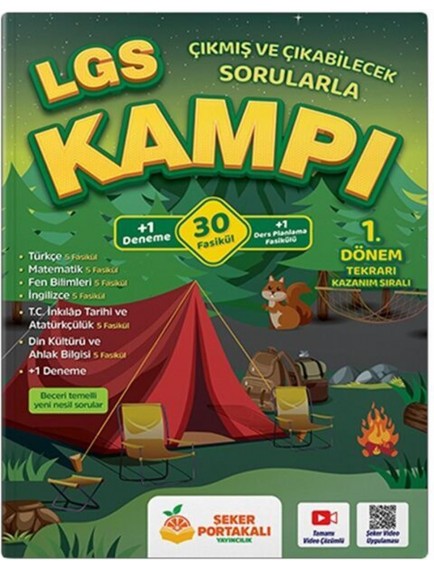 Şeker Portakalı Yayınları 8. Sınıf Lgs Kampı 1. Dönem Tekrarı Kazanım Sıralı