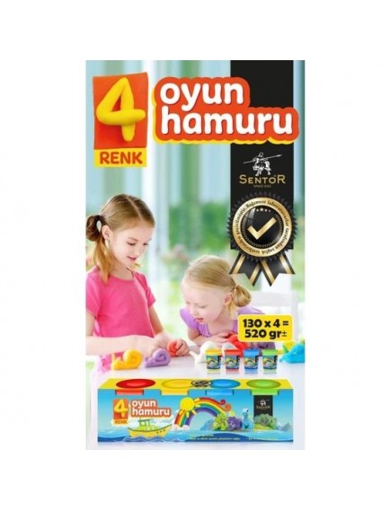 Sentor Oyun Hamuru 4'Lü 520Gr Se-1401