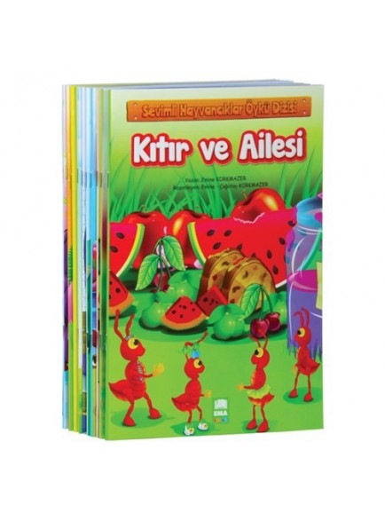 Sevimli Hayvancıklar Öykü Dizisi (10 Kitap) - Emine Korkmazer - Ema Çocuk Yayınları