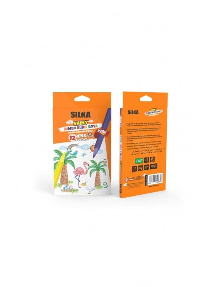 Silka Jumbo Kuru Boya 12Li Gövde Boyalı 
