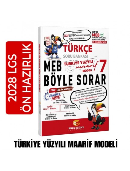 Sinan Kuzucu Yayınları 7.Sınıf Türkçe Soru Bankası(27)