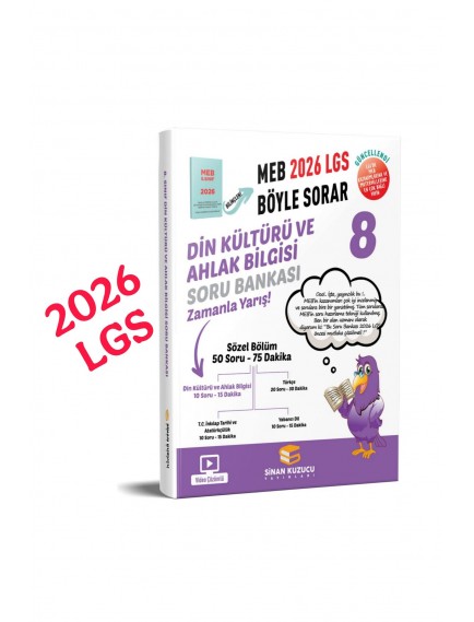 Sinan Kuzucu Yayınları 8. Sınıf Din Kültürü Soru Bankası