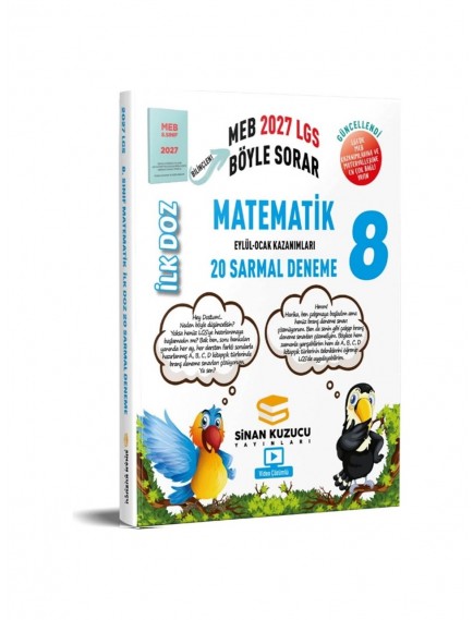 Sinan Kuzucu Yayınları 8. Sınıf Matematik İlk Doz Sarmal Deneme  