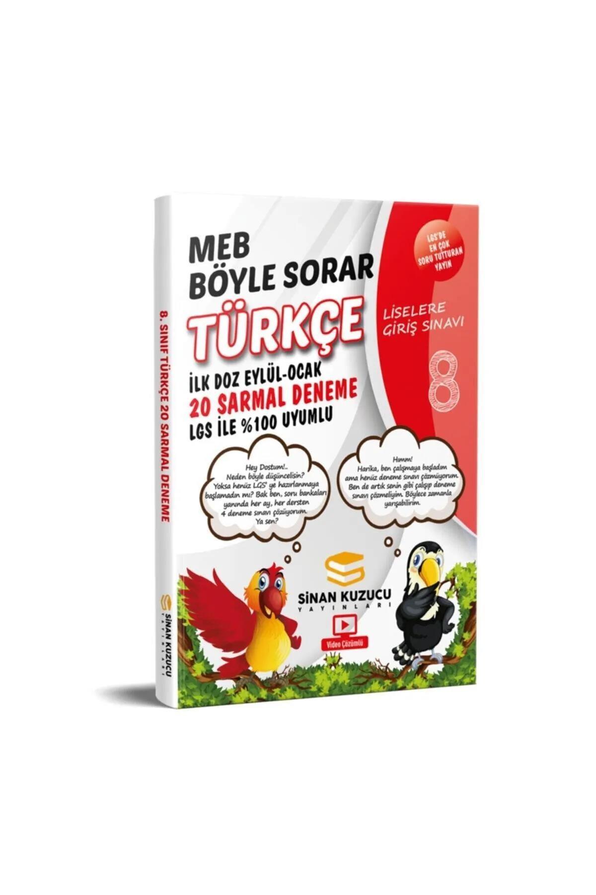 Sinan Kuzucu Yayınları 8. Sınıf Türkçe Meb Böyle Sorar 20 Deneme İlk Doz