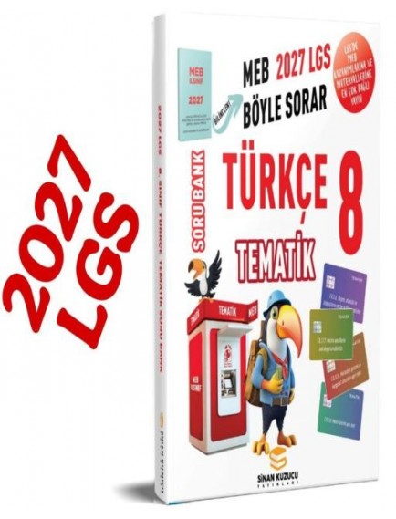 Sinan Kuzucu Yayınları 8.Sınıf Türkçe Tematik Soru Bankası
