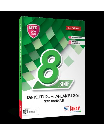 Sınav Yayınları 8. Sınıf Din Kültürü Ve Ahlak Bil. Bts