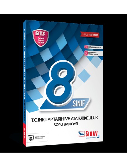 Sınav Yayınları 8. Sınıf T.C. İnkılap Tarihi ve Atatürkçülük Soru Bankası BTS