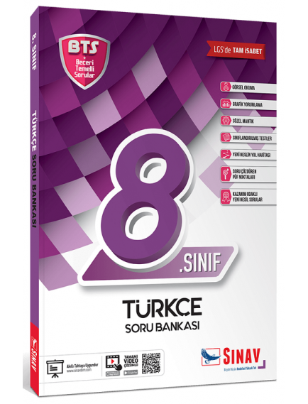 Sınav Yayınları 8. Sınıf Türkçe Soru Bankası BTS