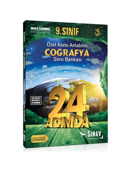 Sınav Yayınları 9. Sınıf Coğrafya 24 Adımda Özel Konu Anlatımlı Soru Bankası