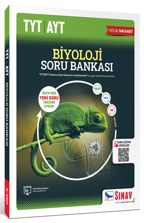 Sınav Yayınları Tyt-Ayt Biyoloji Soru Bankası