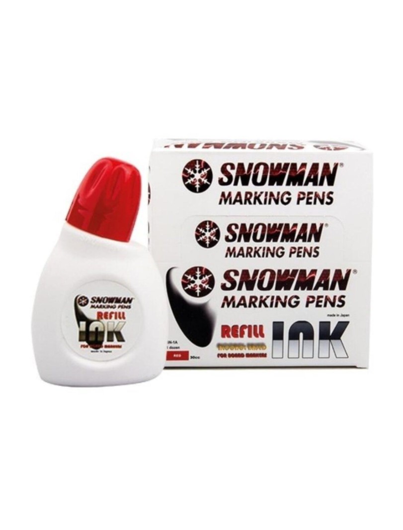 Snowman Beyaz Tahta Kalemi Mürekkebi 30Cc Kırmızı