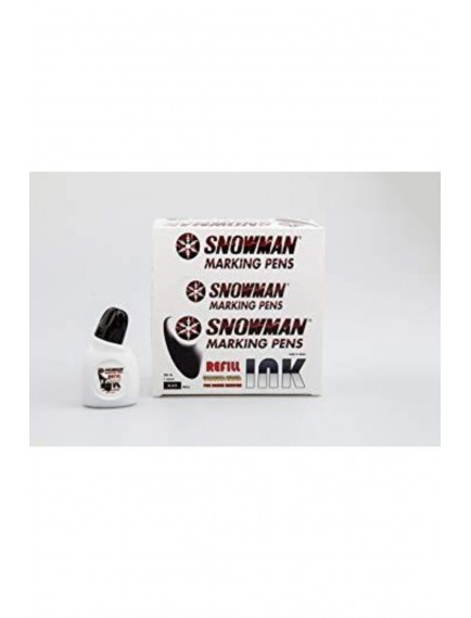 Snowman Beyaz Yazı Tahtası Mürekkebi 90 Cc Siyah