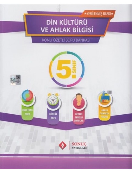 Sonuç Yayınları 5. Sınıf Din Kültürü ve Ahlak Bilgisi Soru Bankası