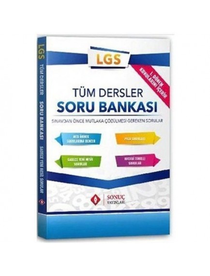 Sonuç Yayınları 8. Sınıf Tüm Dersler 1. Dönem Soru Bankası(2021)