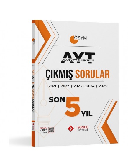 Sonuç Yayınları Ayt Son 5 Yıl Çıkmış Sorular 