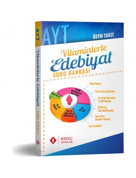 Sonuç Yayınları Ayt Vitaminlerle Edebiyat Soru Bankası
