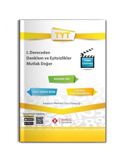 Sonuç Yayınları Tyt Matematik I.Dereceden Denklem Ve Eşitsizlikler-Mutlak Değer