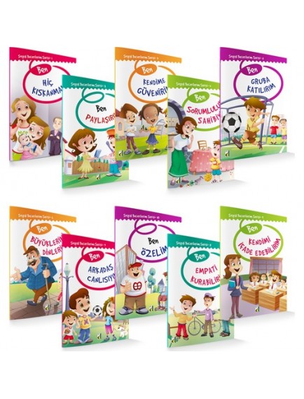 Sosyal Becerilerim Serisi (10 Kitap) - Kolektif - Damla Yayınları