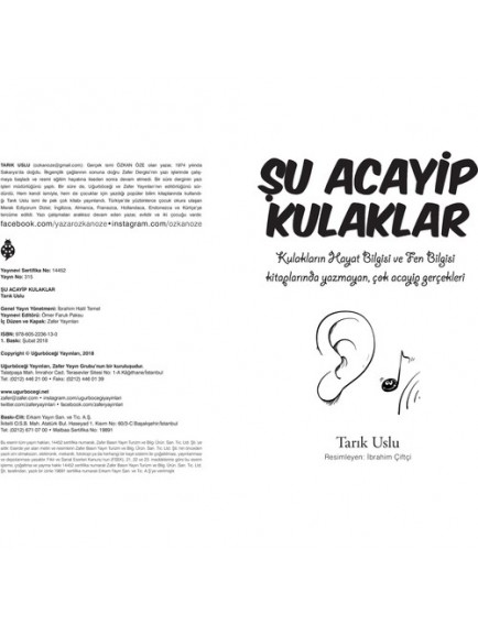 Şu Acayip Kulaklar - Tarık Uslu - Uğurböceği Yayınları