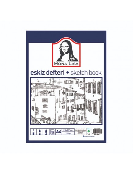 Südor Mona Lisa Eskiz Defteri A4 120Gr 50.Yp Bn05-4