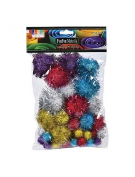 Südor Pon Pon Metalik Mix 10 20 30Mm Ss32