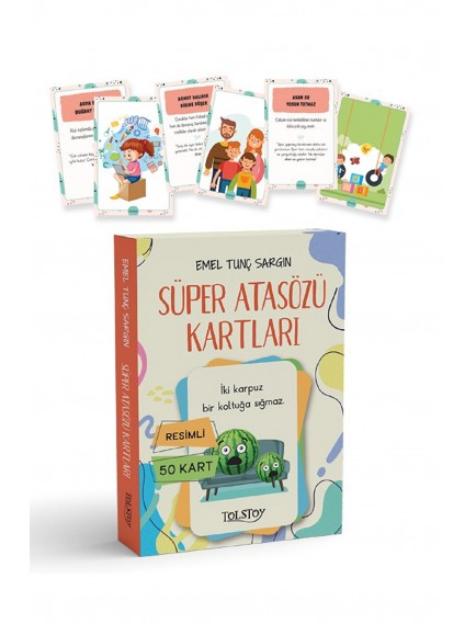 Süper Atasözü Kartları - Emel Tunç Sargın - Tolstoy Yayınları