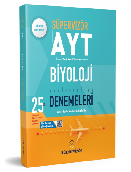 Süpervizör Yayınları Ayt 25'Li Biyoloji Denemeleri