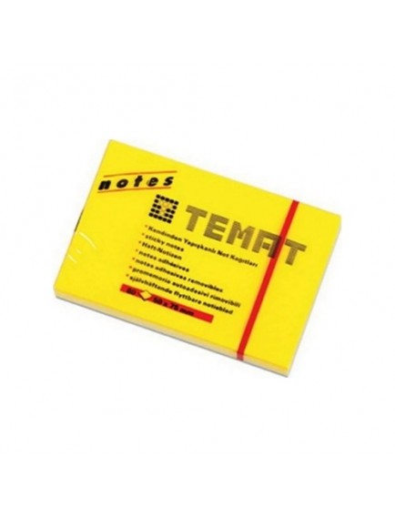Temat Fosforlu Sarı 50X70 Yapışkanlı Not Kağıdı