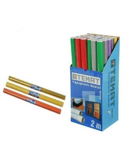 Temat Renkli 45X2 Metre Yapışkanlı Asetat