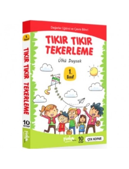 Tıkır Tıkır Tekerleme 1. Sınıf (10 Kitap) - Ülkü Duysak - Pinokyo Yayınları
