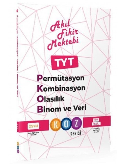 Akıl Fikir Mektebi Yayınları Tyt Permütasyon-Kombinasyon-Olasılık Ve Binom Ve Veri