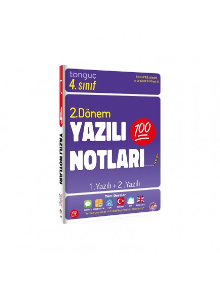 Tonguç Yayınları 4. Sınıf Yazılı Notları 2.Dönem 1 Ve 2. Yazılı