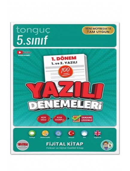 Tonguç Yayınları 5. Sınıf Yazılı Denemeleri 1. Dönem 1 Ve 2. Yazılı(25)