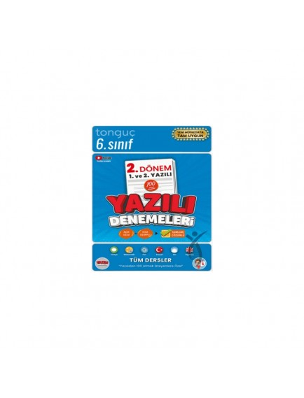 Tonguç Yayınları 6. Sınıf Yazılı Denemeleri 2. Dönem 1 Ve 2. Yazılı