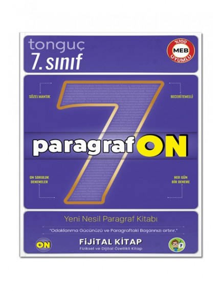 Tonguç Yayınları 7. Sınıf Paragrafon Soru Bankası