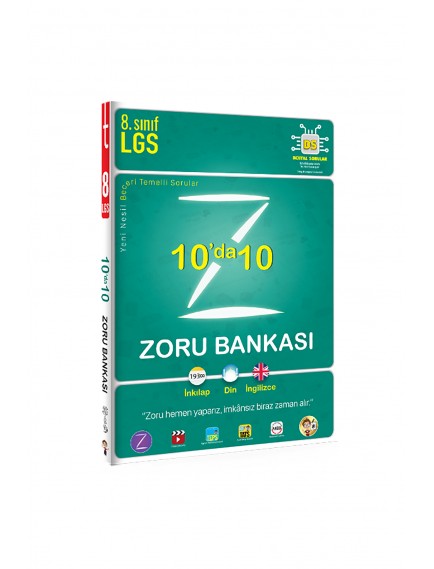 Tonguç Yayınları 8. Sınıf 10'Da 10 Zoru Bankası