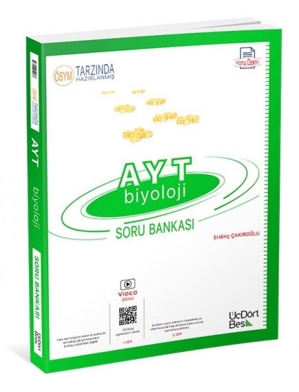 Üçdörtbeş Yayınları Ayt Biyoloji Konu Özetli Soru Bankası 