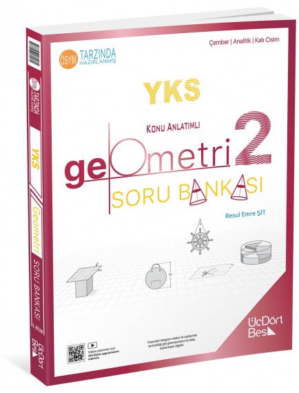 Üçdörtbeş Yayınları Tyt-Ayt Yks Geometri 2 Soru Bankası