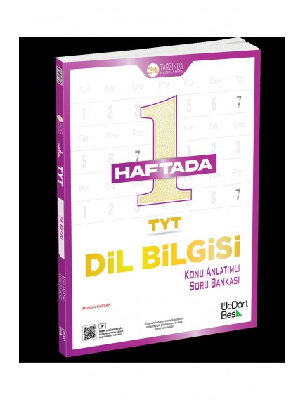 Üçdörtbeş Yayınları Tyt Dilbilgisi 1 Haftada Konu Anlatımlı Soru Bankası