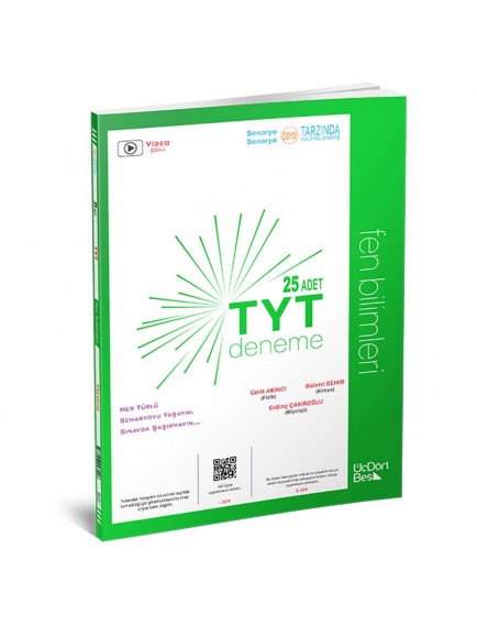 ÜçDörtBeş Yayınları TYT Sayısal Deneme Seti (Matematik-Fen Deneme)