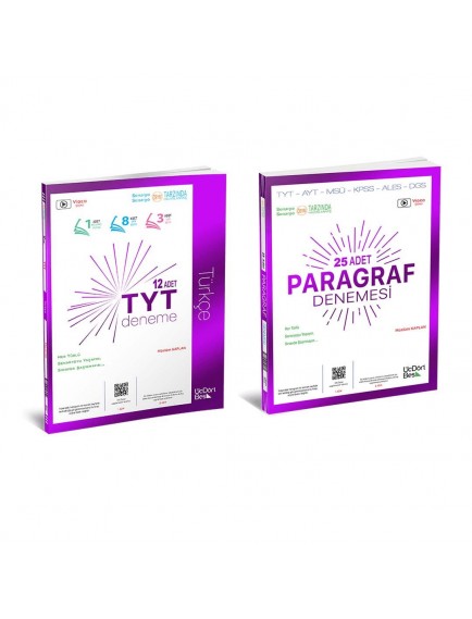 ÜçDörtBeş Yayınları TYT Sözel Deneme Seti(Türkçe-Paragraf)