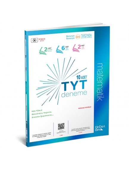ÜçDörtBeş Yayınları TYT Türkçe - Matematik Denemesi Eşit Ağırlık