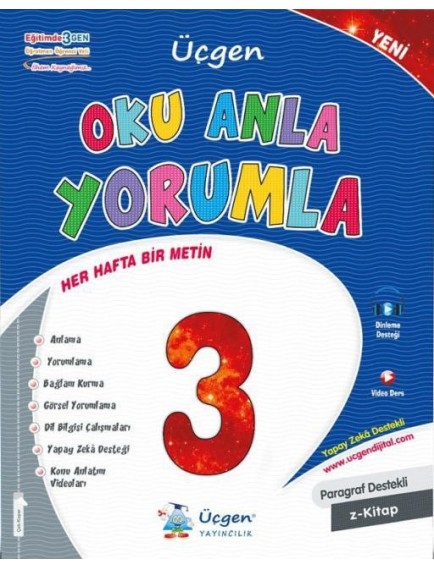 Üçgen Yayınları 3.Sınıf Türkçe Oku Anla