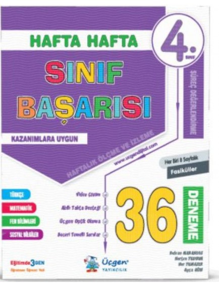 Üçgen Yayınları 4.Sınıf Hafta Hafta Sınıf Başarısı 36 Fasikül