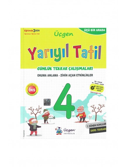 Üçgen Yayınları 4. Sınıf Yarıyıl Tatil Günlük Tekrar Çalışmaları 