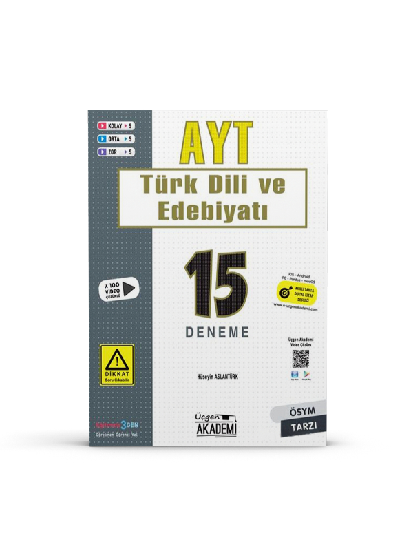 Üçgen Yayınları Ayt Türk Dili Ve Edebiyatı 15Li Deneme Sınavı