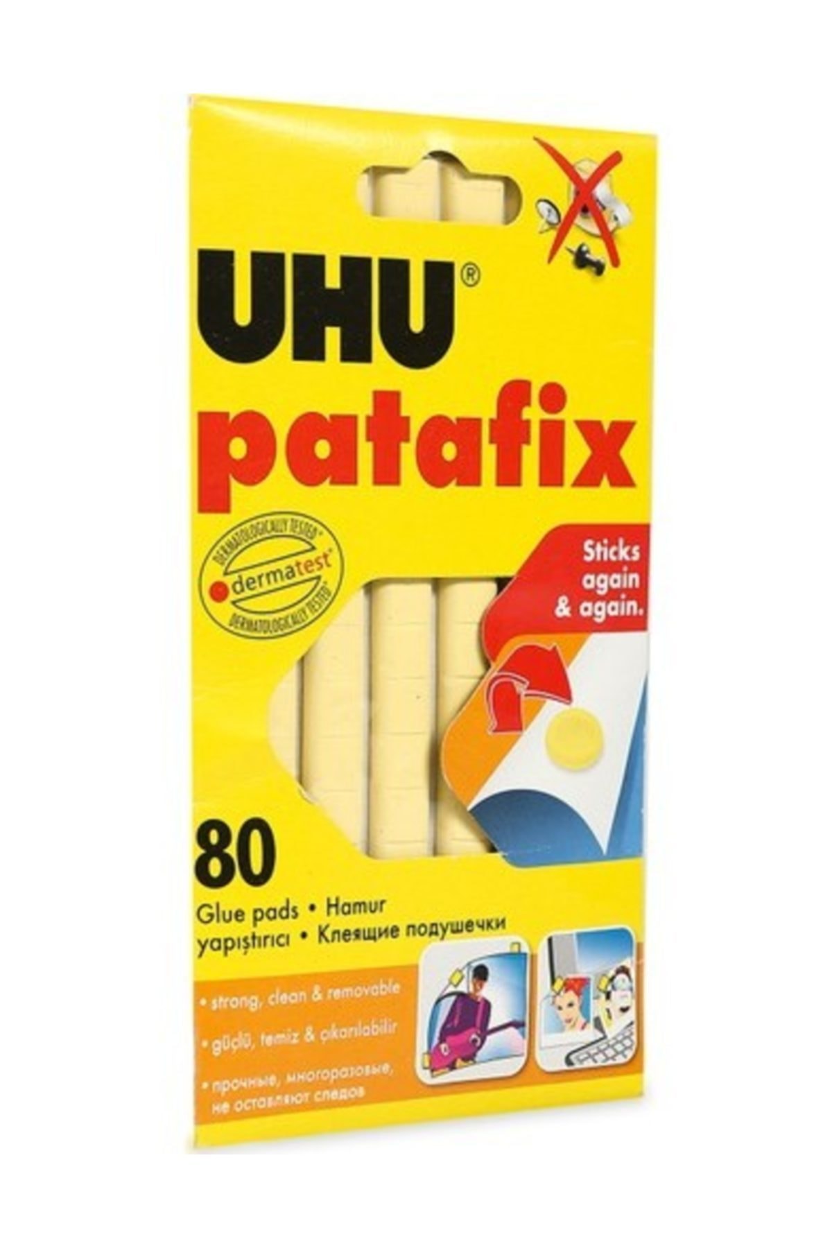 Uhu 80Glue Pads Patafix 50140
