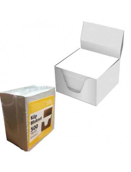 Umur Küp Bloknot 8X8X5 80Gr Beyaz 