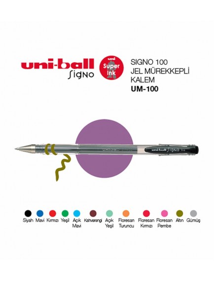 Uniball Signo Fine 0.7 Jel Kalem A.Yşil Um-100