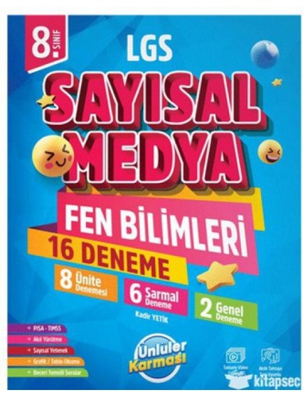 Ünlüler karması yaınları 8. Sınıf sayısal medya fen bilimleri 16 deneme
